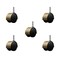 Service Caster 2'' Floor Safe Antique Hooded Twin Wheel Caster Grip Ring Stem, 5PK SCC-GR02S50D-NYU-WA-716X1716-5 - alternate 1